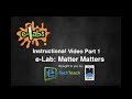 Exploring the Matters Matter e-Lab Concepts
