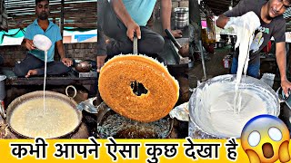 कभी आपने ऐसा कुछ देखा है 😱 World’s Biggest Ghevar Making 😵 Indian Street Food