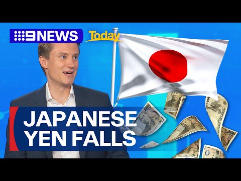 YouTube video thumbnail: Japanese Yen Falls, as Country Becomes Hotspot for Australian Tourists