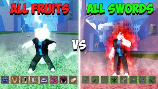 Fighting Every Sword Using Every Fruit in Blox Fruits