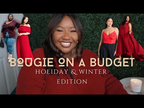 BOUGIE on a BUDGET | Holiday & Winter Outfit Ideas | How to Style a Large Belly | FROMHEADTOCURVE