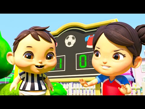 ⚽Working as a Soccer Team | Learning Songs for Kids 🎶 | Sing Along Nursery Rhymes