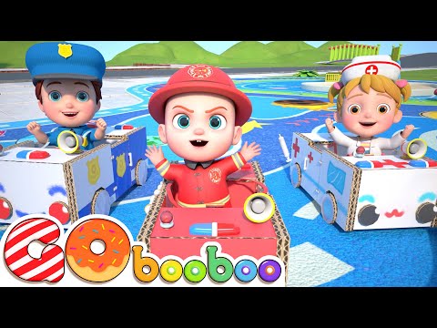 Equipo de Rescate🚒Camión de Bomberos, Patrulla, Ambulancia | GoBooBoo Canciones Infantiles