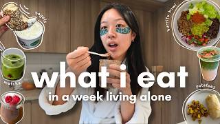 realistic WHAT I EAT in a day living alone | healthy homemade meals to SAVE MONEY & look good