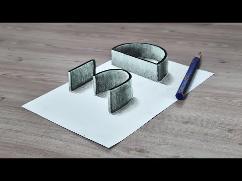 3d drawing on paper very easy