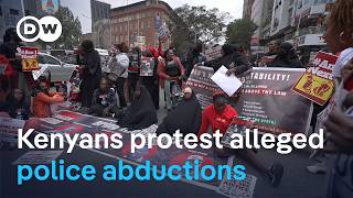 YouTube video thumbnail: Kenyans Protest Alleged Police Abductions