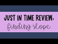 Finding the Slope: Techniques and Applications