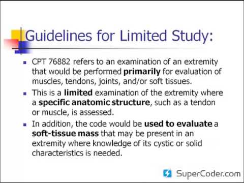 cpt code soft tissue ultrasound