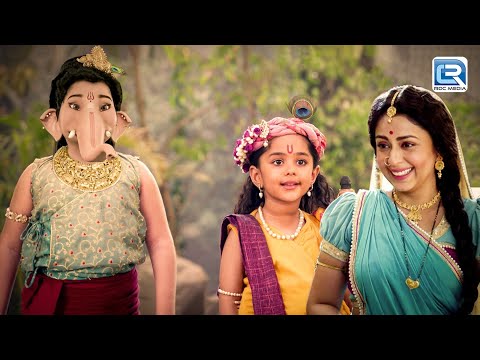 बलराम का रूप लेकर गणेश जी आए कृष्णा और यशोमति मैया से मिलने | Yashomati Maiya Ke Nandlala | New Ep