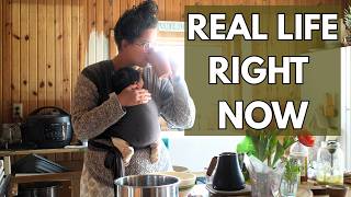 DITL With 4 Kids + a Newborn in Our Half-Finished Farmhouse | Low-income Homemaking 