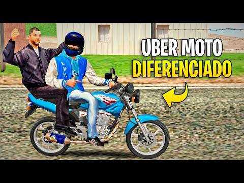 FIZ UBER MOTO DE STRADA MOTORZÃO 🤣 GTA SA VIDA REAL