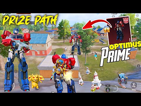 😱 New Prize Path Optimus Prime Costume Vs Big Optimus Prime Transformer Fight - Bgmi Gameplay