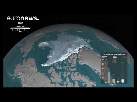 How ice has melted in the Arctic Ocean since 1984