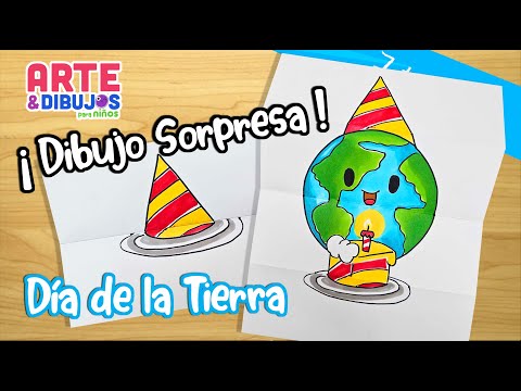 Como dibujar para el DÍA DE LA TIERRA para niños | DIBUJO SORPRESA |   Arte y Dibujos para Niños