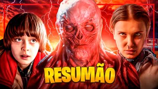 STRANGER THINGS — A Maior Série da Netflix (AS 5 TEMPORADAS): A História em 1 Vídeo!
