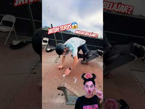 PERTAMA KALI MAIN SKATEBOARD⁉️ JATUH TERUS😱😍