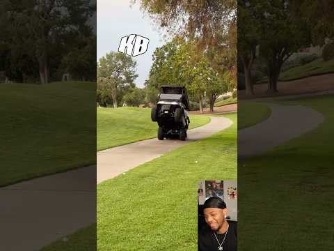 Worst Golf cart crash EVER!!🤯😂 | Irresponsible ￼ #youtubeshorts