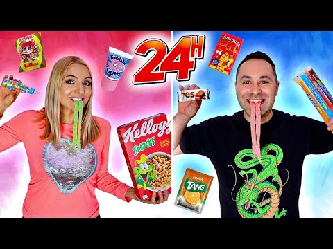 ON MANGE COMME DANS NOTRE ENFANCE PENDANT 24H ! (en couple)