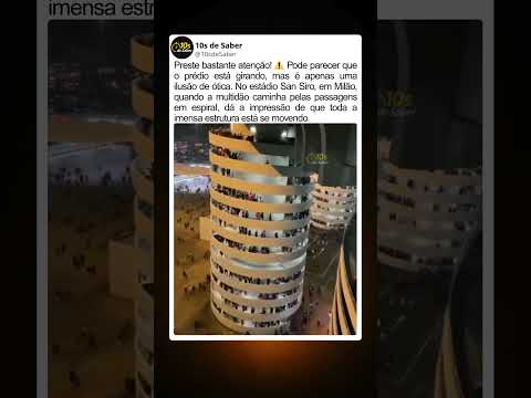 A ilusão que faz um estádio inteiro “girar” 🏟️