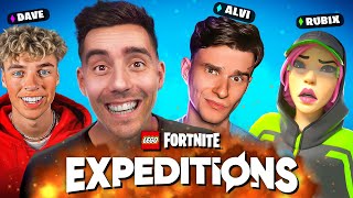 DIE *FORTNITE LEGO EXPEDITIONS* CHALLENGE! 🔥mit @AlviVB @Rubixfnr @DaveNite