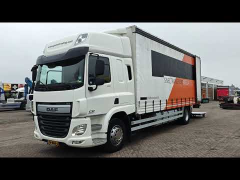 DAF CF 370 FA 4x2 Spacecab Euro6A - Schuifzeilenbak 7.7m - Laadklep 2000kg - HH Vloer - SmartTacho V2 | Vrachtwagens | Schuifzeil
