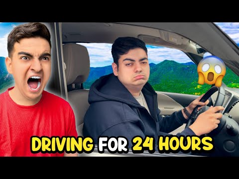 Driving Straight For 24 Hours 😱 Thak Gaye Bohat Zada 😓