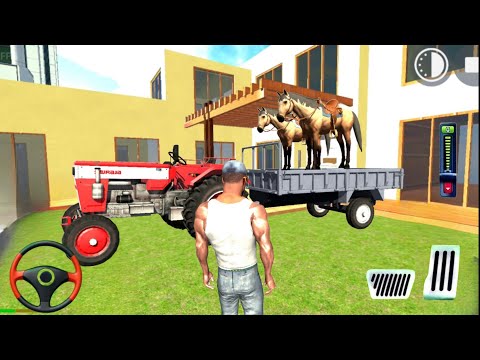 Indian Tractor and Motorbike #2 - Horse in Open World - Android Gameplay