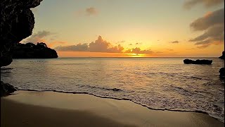 Breathtaking Golden Beach Sunset 4K 🌅 Soothing Waves for Sleep, Relaxation & Meditation