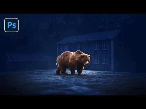 Photoshop Tutorial - Lost Bear Photo Manipulation for Beginners