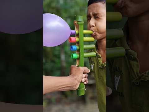 Creative Bamboo DIY with Balloons | Handmade Eco-Friendly Craft Idea