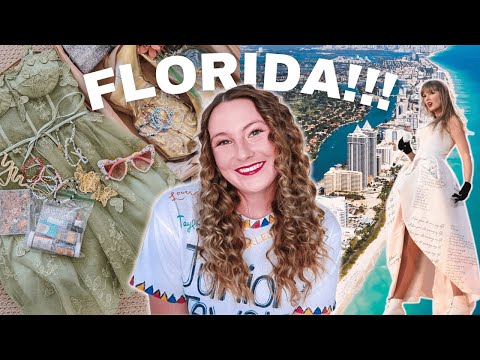 GRWM for Eras Tour Miami ✨🌴🧡 packing, making bracelets & my eras tour outfit