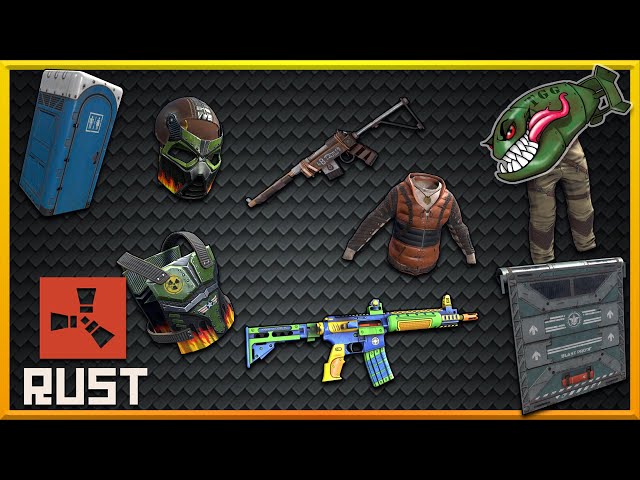 Rust Skins | Marine Blast Door, Lucky 8, Porto Potty, Toy Lr, Bombsell HQM #151 (Rust Skin Preview)