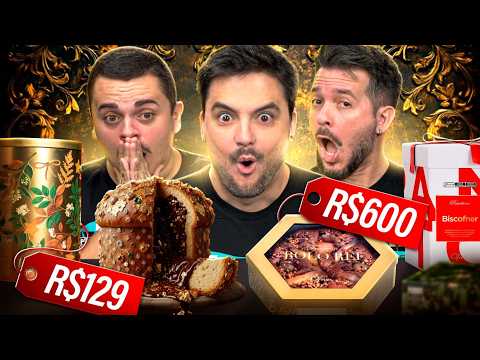 PROVANDO PANETONES CAROS! VALEM A PENA?