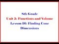 Cone Geometry and Volume Problems
