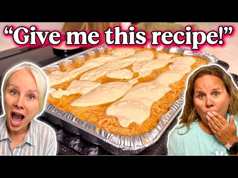 Momma makes Swim Queso Chicken & Rice! 😱 All for less than $20!