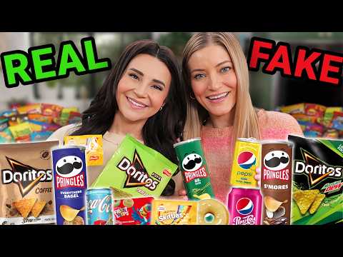 Real Food Vs Fake Food Challenge! w/ iJustine!