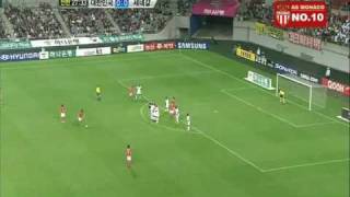 2009/10/14 Park Chu Young Free Kick - VS Senegal