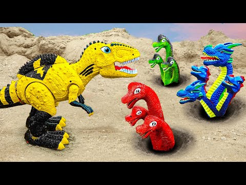 How Will Magic Dinosaurs Rescue and Repair the Three-Headed Dino and Spinosaurus? | Fun Dinozone