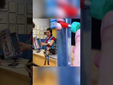 Trying to return a ridiculous woody toy