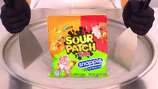 Sour Patch Kids Snapple Ice Cream Rolls | ASMR