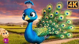 Nache Re Mor Pankh Faila Ke, नाचे रे मोर पंख फैला के, Kids Fun Song and Cartoon Rhyme