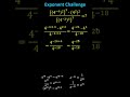 Simplifying Exponential Expressions