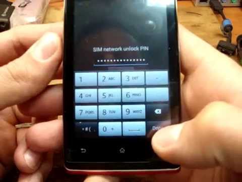 How to unlock Sony Xperia E C1504 C1505 by code