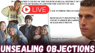 ⚖️IDAHO V KOHBERGER | Defense and State File OBJECTIONS in Response to UNSEALING Order