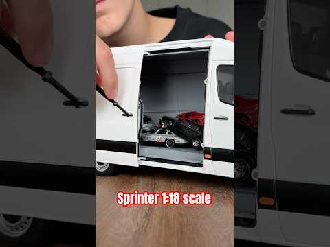 Inception? 🚐 Mini Mercedes inside a 1:18 Sprinter! #shorts #asmr #mercedes
