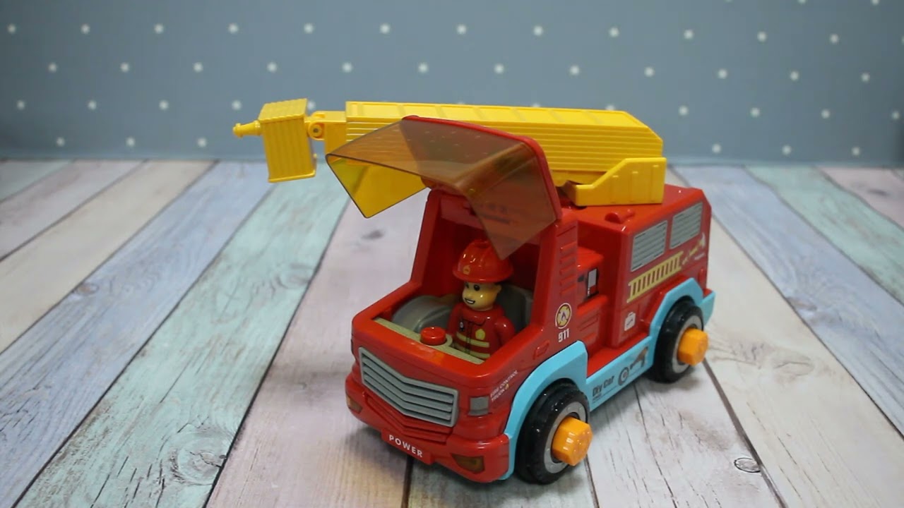 Игрушка музыкальная Lanson Toys Пожарная машина с шуруповертом - видео