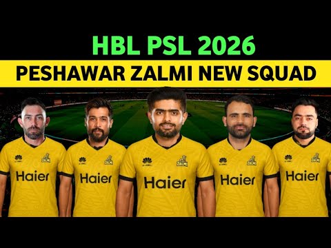 Peshawar Zalmi Squad 2026 Announced 🔥 | Babar Azam, Draft Picks & New Talents | PSL 2026 Updates
