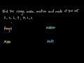 Finding Range, Mean, Median, and Mode Made Easy