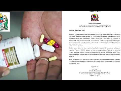 ARVs HAZIUZWI ZIPO NYINGI/PUUZENI TAARIFA ZA UZUSHI ZINAZOCHAPISHWA MITANDAONI/WIZARA YA AFYA