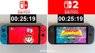 SUPER MARIO ODYSSEY vs DONKEY KONG BANANZA |  NINTENDO SWITCH 1 vs 2 - loading times and graphics